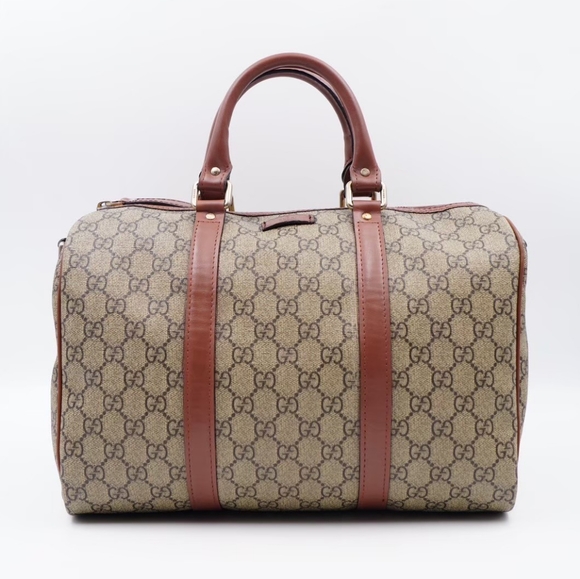 AI53❤️ GUCCI GG Plus Monogram Joy Boston - Picture 1 of 14
